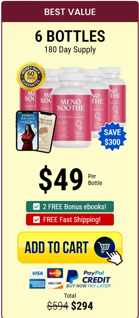 MenoSoothe- 6 Bottle